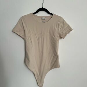NWT Aritzia Cream Contour Bodysuit